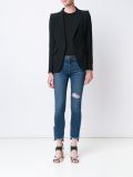 distressed raw hem jeans