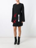 logo print dress
