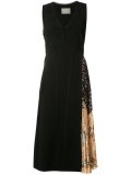 flared pleated accent dress