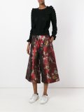 floral print cropped palazzo pants