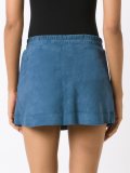 leather skort