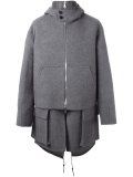 layered oversized coat 