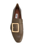 buckle front loafers