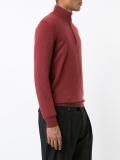 zipped neck jumper