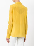 beaded logo detail shirt