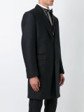 layered effect mixed media coat 