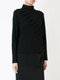 ribbed trim jumper 