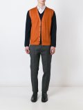 button down knitted waistcoat