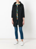 cropped sleeve parka