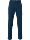 skinny fitting branded chinos
