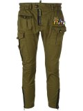 'Golden Arrow' cropped military trousers