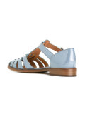 patent woven front sandals