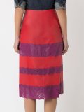 panelled midi skirt