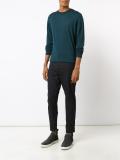 straight fit biker trousers