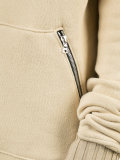 zipped kangaroo pockets hoodie