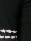 contrast short sleeve sweater