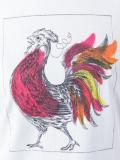 rooster print T-shirt