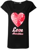 heart print T-shirt