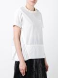 shoulder zip detail T-shirt