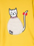 猫刺绣T恤