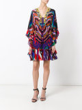 ruffled shift dress