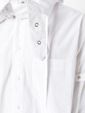 plain hooded shirt 