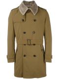 padded trench coat