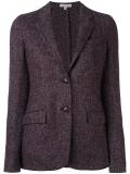 flocked effect blazer