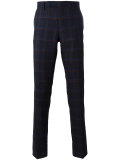 checked tailored trousers 