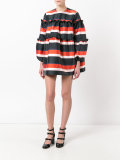 striped mini dress