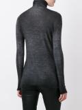 slim faded turtleneck jumper