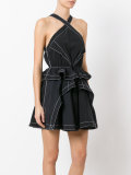 ruffled mini dress