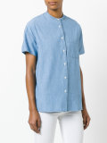 collarless shirt 