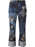 'Tie&Dye Japanese Butterfly'牛仔裤