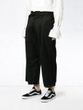 high waisted cropped trousers