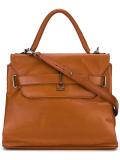 flap closure tote bag