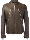 leather sports jacket