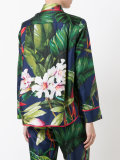 tropical print blouse