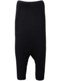 drop-crotch cropped trousers