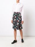 floral print envelope skirt