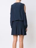off shoulder v neck dress