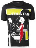 cocktail print T-shirt