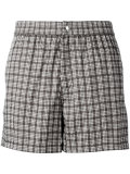 checked swimming shorts