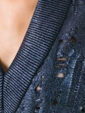 v-neck knitted sweater