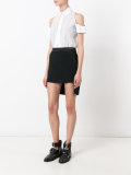 elongated back straight skirt