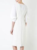 layered puff sleeve dress
