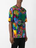 pansy print T-shirt