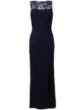 lace open back gown
