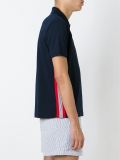侧条纹polo衫
