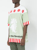 boxy abstract print T-shirt
